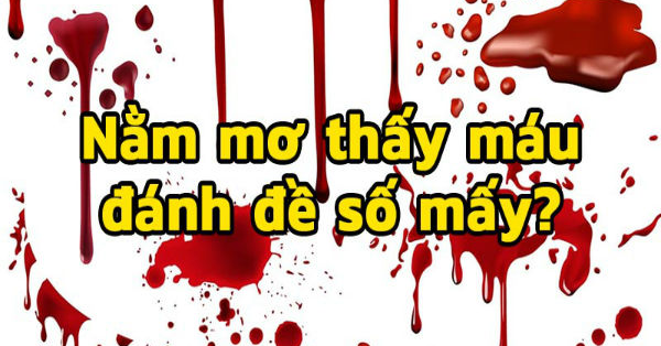 Mơ thấy máu là điềm gì? đánh con gì chuẩn nhất?